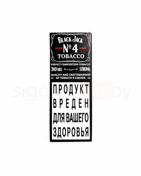 Жидкость BLACK JACK №4 30 мл ( 17 ± 3 мг ) ( STRONG ) ( Классический Табак )