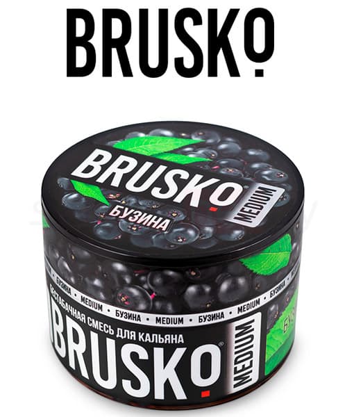 Бестабачная смесь для кальянов BRUSKO ( Бузина ) 50 г ( MEDIUM )