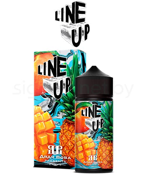 Жидкость Line Up - Дядя Вова Presents ( Прохладный Тропический Микс из Ананаса, Персика и Манго ) 100 мл ( 3 мг )