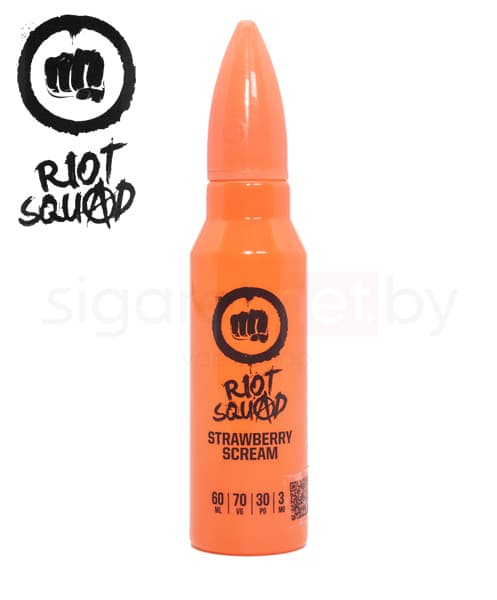 Жидкость RIOT SQUAD Strawberry Scream ( Клубничный взрыв с мятой ) 60 мл (3)