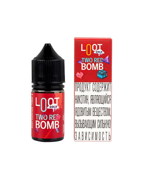 Жидкость Loot Cold SALT - Two Red Bomb 25 мл ( 15 ± 3 мг ) ( Клубника Вишня )