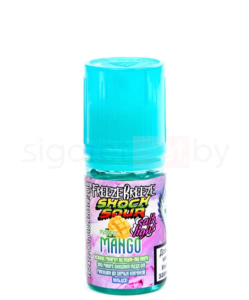 Жидкость Freeze Breeze Shock Sour SALT - Mango Ice 30 мл ( 20 мг )