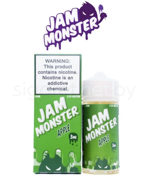 Жидкость Monster - Jam - Apple  ( Теплый тост с маслом и Яблочным джемом ) 100мл ( 3 )