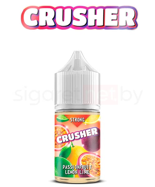 Жидкость Crusher SALT - Passionfruit Lemon Lime ( Кислый Цитрусовый Сок с Маракуйей ) 30 мл ( 20 мг ) STRONG