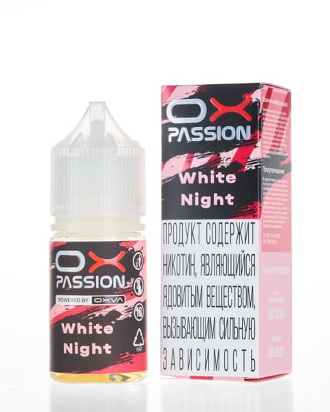 Жидкость OX Passion - White Night 25 мл ( 17 ± 3 мг ) ( Белый Персик Малина )