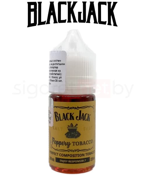 Жидкость BLACK JACK &quot;PEPPERY TOBACCO&quot; 30 мл ( STRONG )