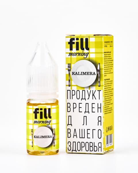 Жидкость fill morning - Kalimera 10 мл ( 17 ± 3 мг ) ( Овсянка с Молоком и Лимоном )