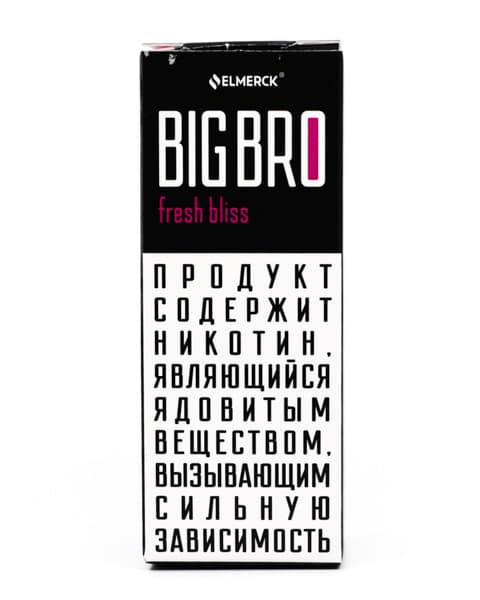 Жидкость ElMerck Big Bro SALT - Fresh Bliss 30 мл ( 17 ± 3 мг ) ( Коктейль из Ягод и Яблок )