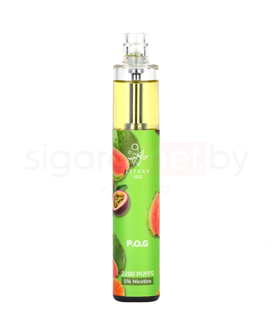 Одноразовая электронная сигарета Elf Bar 1250mAh - P.O.G ( 6 мл. Крепость 50 мг\ мл )