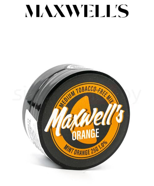 Бестабачная смесь для кальянов Maxwells - Orange ( Мятный Апельсин ) 25 г ( Light 0,3% )