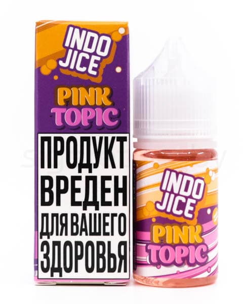 Жидкость INDO JICE SALT - Pink Topic 30 мл ( 17 ± 3 мг ) ( Ягодный Тоник )