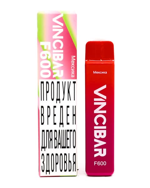 Электронная система курения ( одноразовая ) Vinci Bar F600 - 400 mAh - Клубника Киви ( Мексика ) ( 2 мл. Крепость 17 ± 3 мг\ мл )