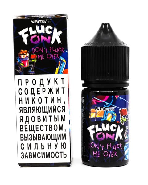 Жидкость Fluck On - Don't Fluck Me Over 30 мл ( 17 ± 3 мг )  ( Ягодный Леденец )