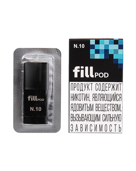 Одноразовый картридж с жидкостью для электронных систем курения fill POD - Голубой Лимонад ( N10 ) ( 1.8 мл. Крепость 17 ± 3 мг )