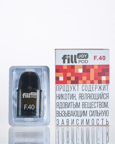 Одноразовый картридж с жидкостью для электронных систем курения fill JOY POD - Грейпфрут ( F40 ) ( 2 мл. Крепость 17 ± 3 мг )
