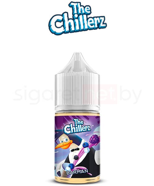 Жидкость The Chillerz - Barman ( Сок из Ягод Ежевики , Черники и Чёрной Смородины со Льдом ) 30 мл ( 20 мг )
