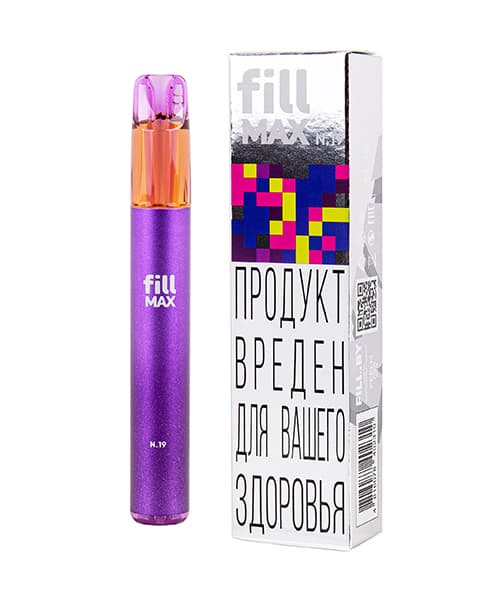 Электронная система курения ( одноразовая ) fill MAX - 550 mAh - Ягодный Энергетик ( N19 ) ( 2 мл. Крепость 17 ± 3 мг\ мл )