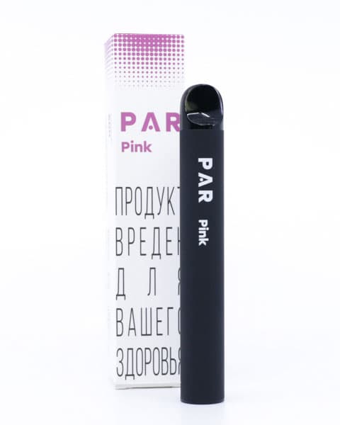 Электронная система курения ( одноразовая ) PAR 600 - 400 mAh - Клубника Вишня Малина ( Pink ) ( 2 мл. Крепость 17 ± 3 мг\ мл )