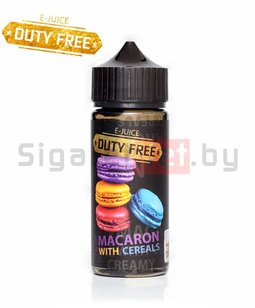 Duty Free Black - Creamy Macaron With Cereals, (3 мг), 120 мл