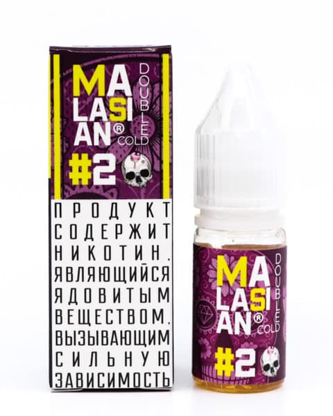 Жидкость Malasian Double Cold #2 10 мл ( 17 ± 3 мг ) ( Ледяная Вишня )
