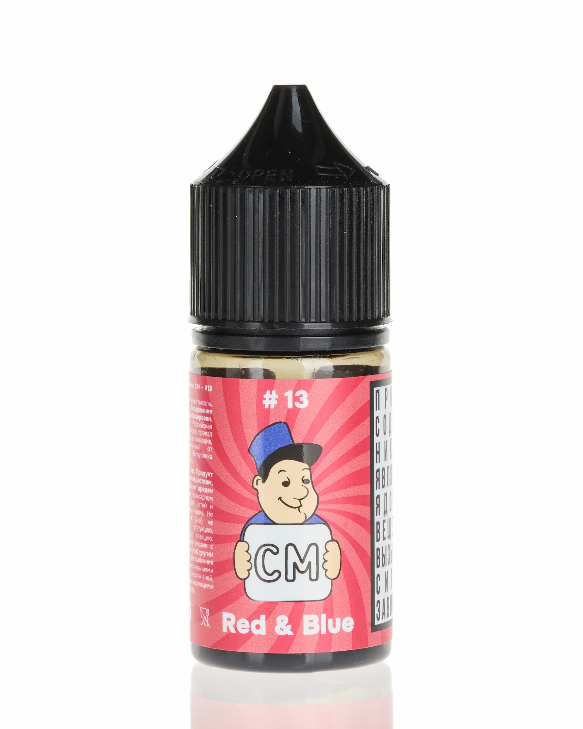 Жидкость CM - #13 Красный &amp; Синий 25 мл ( 15 ± 3 мг ) ( Гранатовая Жвачка )