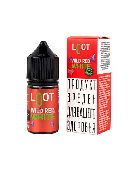 Жидкость Loot SALT - Wild Red White 25 мл ( 15 ± 3 мг ) ( Вишневый Йогурт )