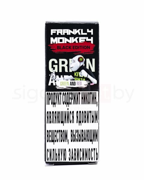 Жидкость Frankly Monkey Black Edition SALT - Green and Red 30 мл ( 15 ± 3 мг ) ( Клубника Киви )