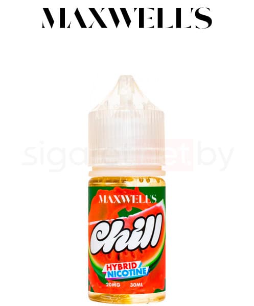 Жидкость Maxwells SALT - CHILL ( Освежающий Арбузный Лимонад ) 30 мл ( 20 мг )
