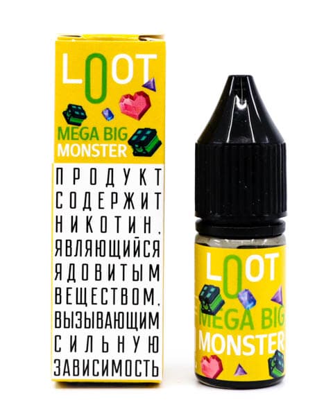 Жидкость Loot SALT - Mega Big Monster 10 мл ( 15 ± 3 мг ) ( Киви )