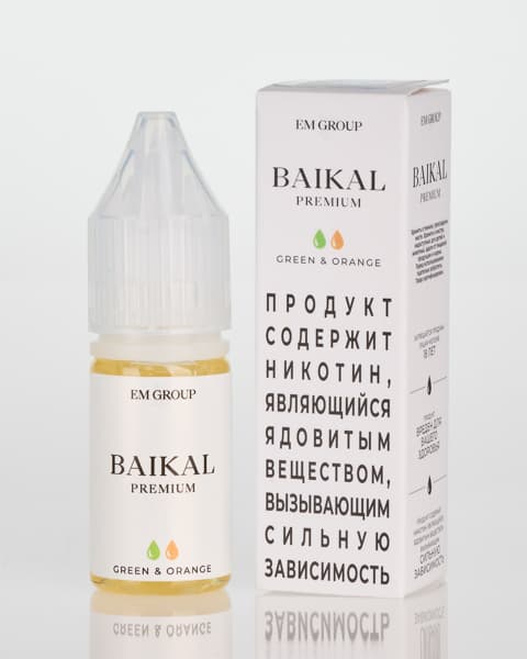 Жидкость BAIKAL - Green Orange 10 мл ( 17 ± 3 мг ) ( Морковь Груша )