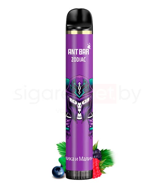 Электронная система курения ( одноразовая ) Smoant Ant Bar Zodiac 1000 mAh - Blueberry Raspberry ( Черника и Малина ) ( 5 мл. )