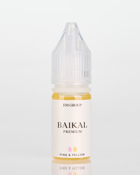 Жидкость BAIKAL - Pink Yellow 10 мл ( 17 ± 3 мг ) ( Персик Земляника )