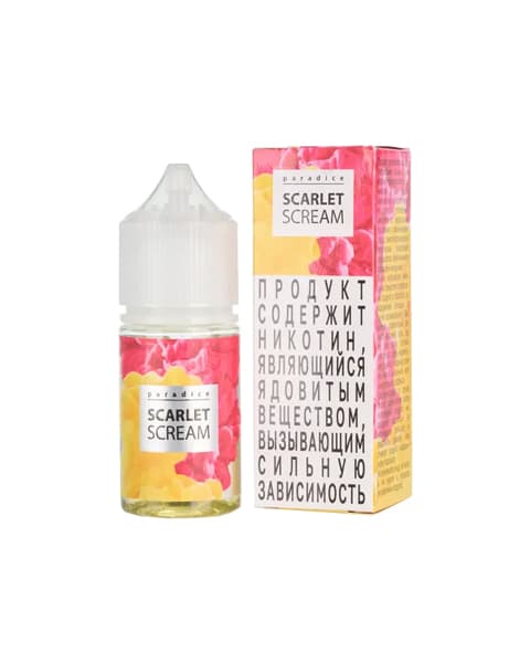 Жидкость Paradise - Scarlet Scream 25 мл ( 17 ± 3 мг ) ( Малина Лимон )