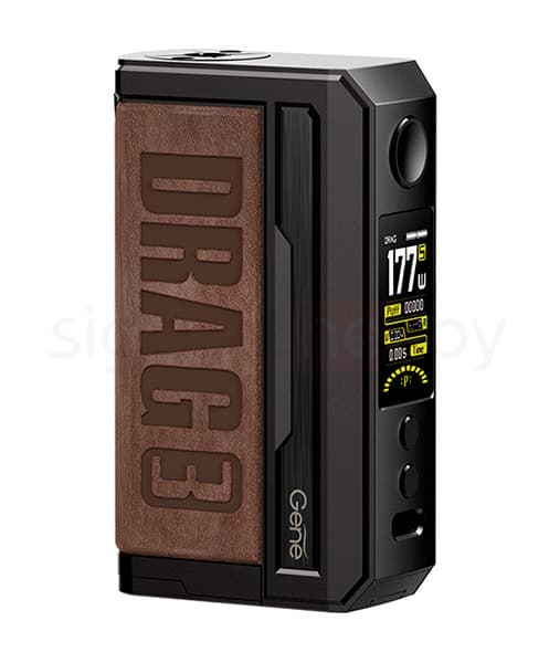 Мод VOOPOO DRAG 3 177W TC  (без батареи) ( Коричневый ) Sandy Brown