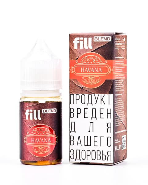 Жидкость fill BLEND - Havana ( Кубинская Сигара ) 25 мл ( 17 ± 3 мг )