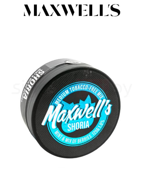 Бестабачная смесь для кальянов Maxwells - Shoria ( Мята и Лесные Ягоды ) 125 г ( Medium 1% )