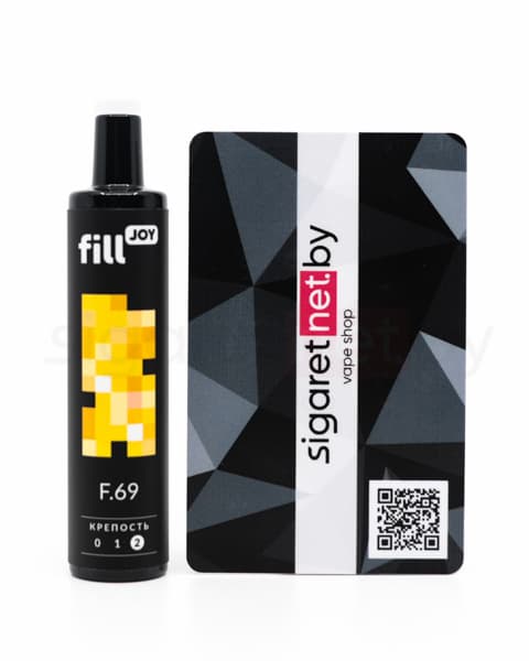 Электронная система курения ( одноразовая ) fill JOY 500 - 400 mAh - Банан ( F69 ) ( 2 мл. Крепость 17 ± 3 мг\ мл )