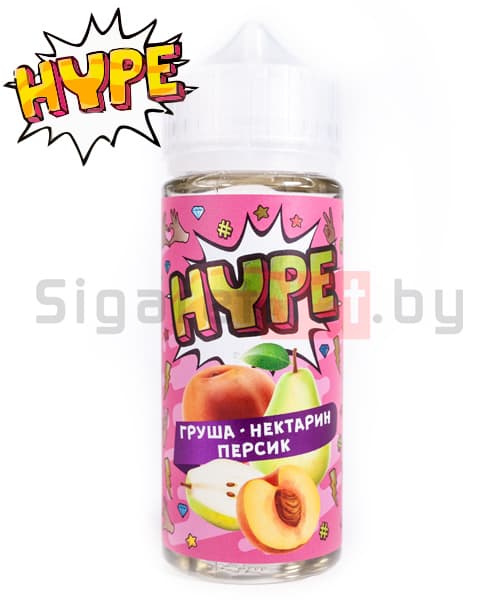 HYPE - Груша - нектарин - персик, 120 мл (3 мг)