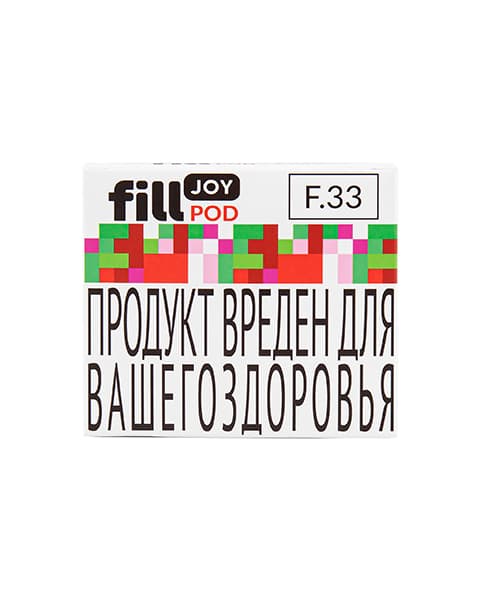 Одноразовый картридж с жидкостью для электронных систем курения fill JOY POD - Клубника Киви ( F33 ) ( 2 мл. Крепость 17 ± 3 мг )