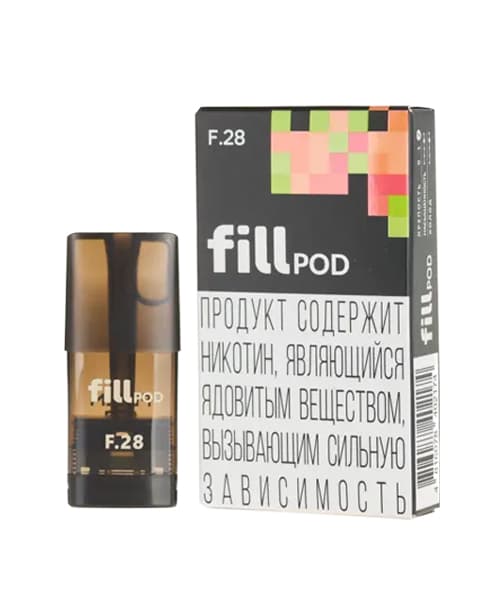 Одноразовый картридж с жидкостью для электронных систем курения fill POD - Ледяная Гуава ( F28 ) ( 1.8 мл. Крепость 17 ± 3 мг )