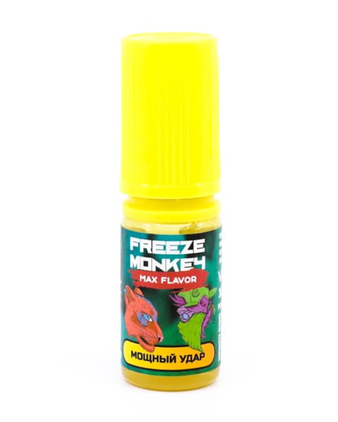 Жидкость Freeze Monkey MAX FLAVOR SALT - Мощный Удар 10 мл ( 15 ± 3 мг ) ( Мятный Тик Так )