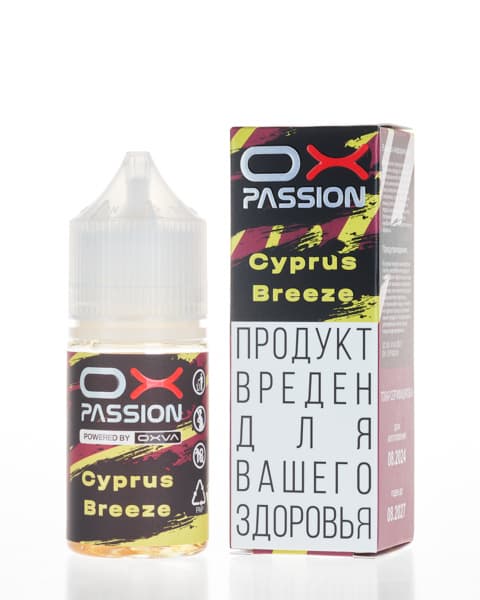 Жидкость OX Passion - Cyprus Breeze 25 мл ( 17 ± 3 мг ) ( Вишня Персик Лимон )