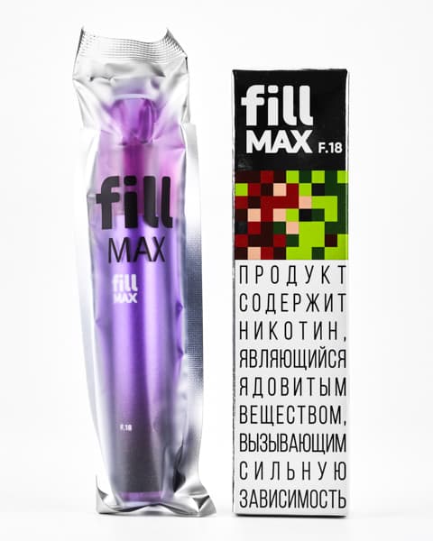 Одноразка fill MAX - 550 mAh - Гранат Лайм ( F18 ) ( 2 мл. Крепость 17 ± 3 мг\ мл )