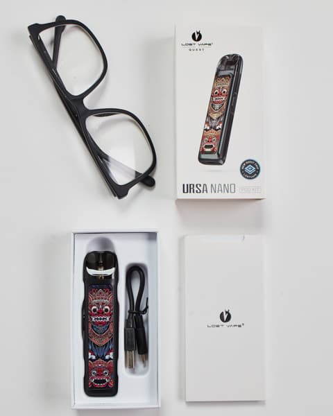 Стартовый комплект Lost Vape Ursa Nano Pod 800 mAh - 2.5 мл. ( Черный с Рисунком ) Evil Spirits