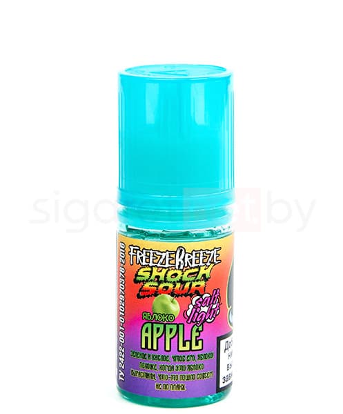Жидкость Freeze Breeze Shock Sour SALT - Apple 30 мл ( 20 мг )