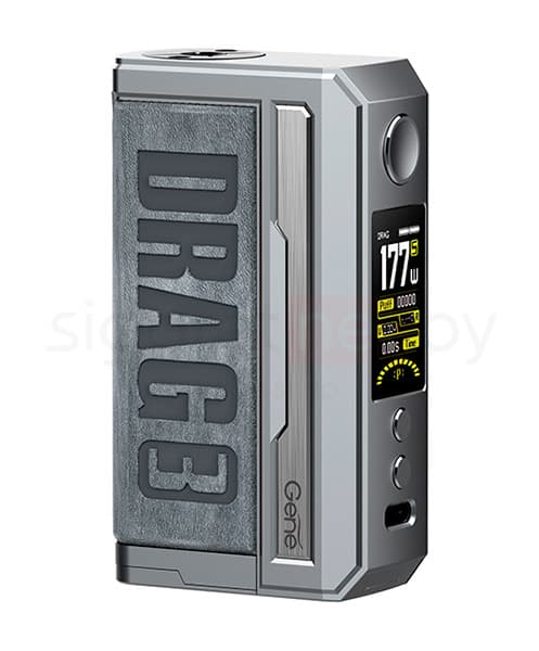 Мод VOOPOO DRAG 3 177W TC  ( без батареи ) ( Серый ) Smoky Grey