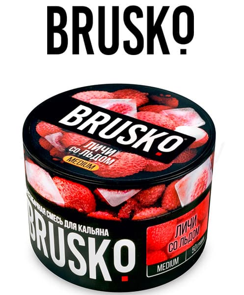 Бестабачная смесь для кальянов BRUSKO ( Личи со Льдом ) 50 г ( MEDIUM )