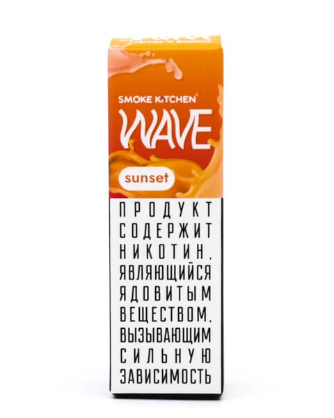 Жидкость SK WAVE SALT - Sunset 10 мл ( 17 ± 3 мг ) ( Апельсин с Персиком и Гранатом )