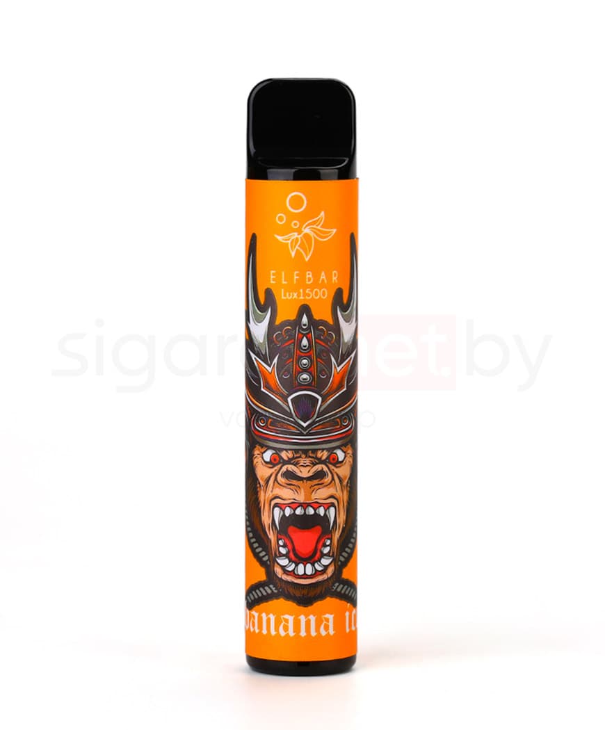 Одноразовая электронная сигарета Elf Bar Lux 850mAh - Ледяной Банан ( 4,8 мл. Крепость 50 мг\ мл )
