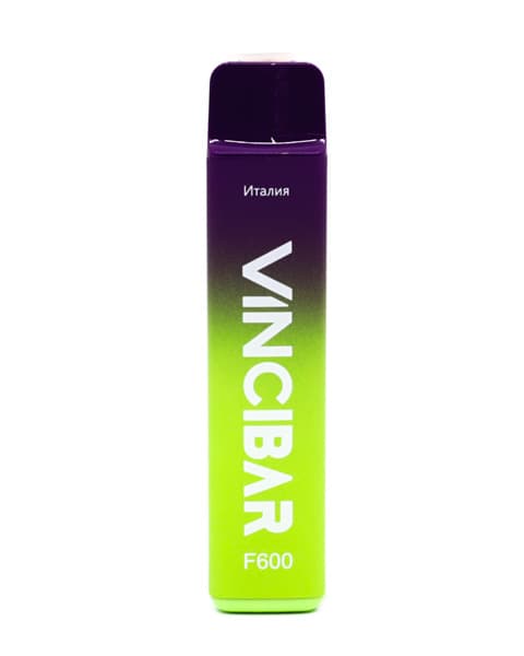 Электронная система курения ( одноразовая ) Vinci Bar F600 - 400 mAh - Ледяной Виноград ( Италия ) ( 2 мл. Крепость 17 ± 3 мг\ мл )
